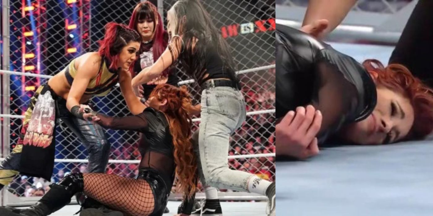 Damage CTRL Destroy Becky Lynch Cage WWE Raw XXX