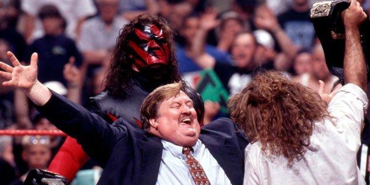 Kane and Mankind Tag Team Champions Cropped