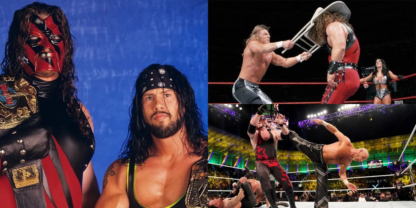 The rivalry between Kane and D-Generation X
