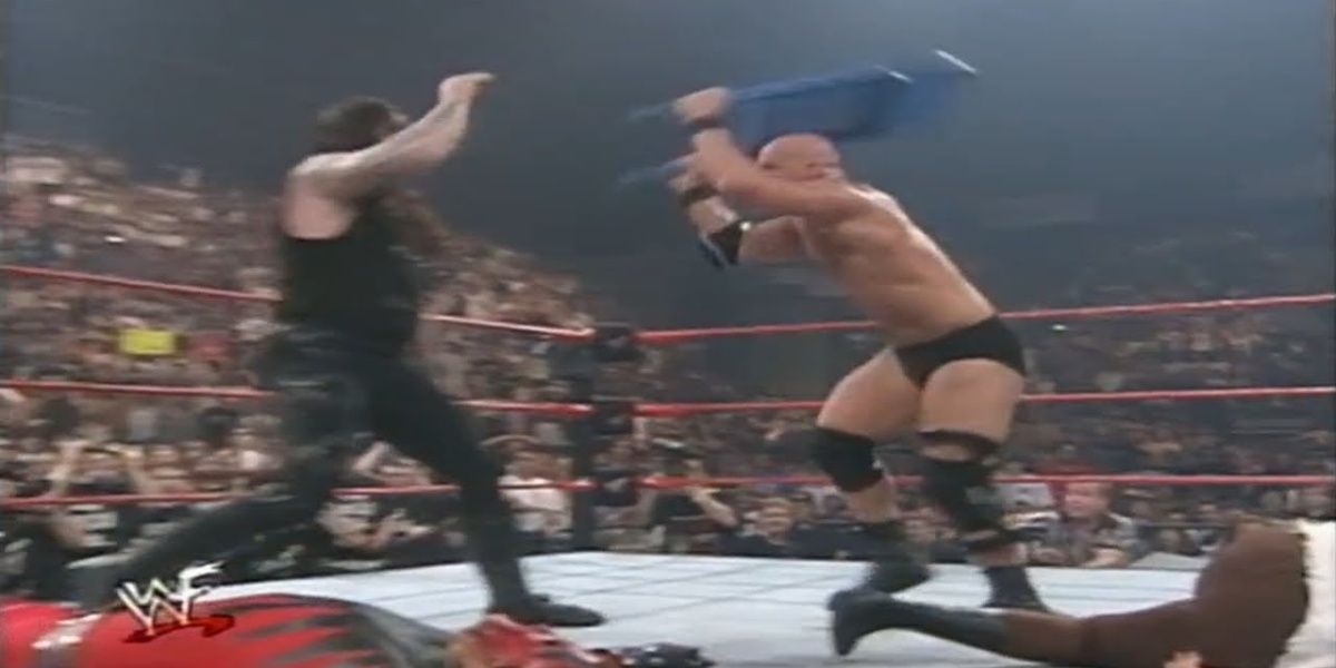 Kane & Mankind v Steve Austin Raw July 20, 1998 Cropped