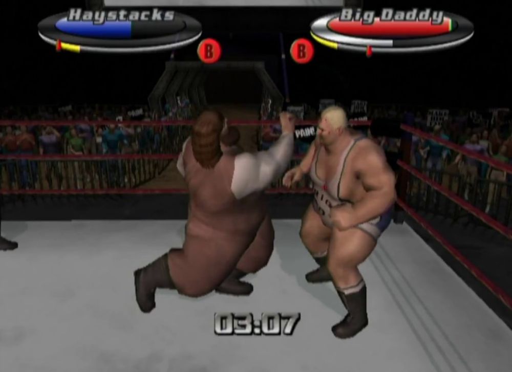 Giant Haystacks vs. Big Daddy in Legends of Wrestling 2