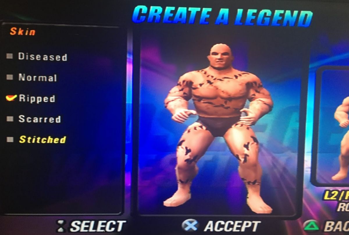 Legends of Wrestling's Create-A-Wrestler Mode