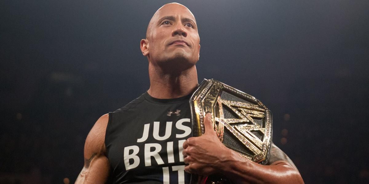The Rock WWE Champion Cropped