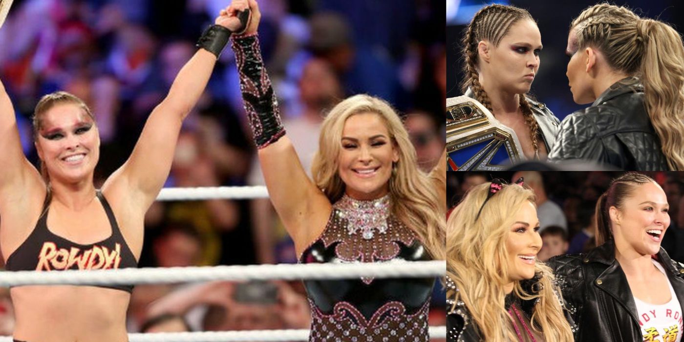 WWE Ronda Rousey Natalya Friends Opponents