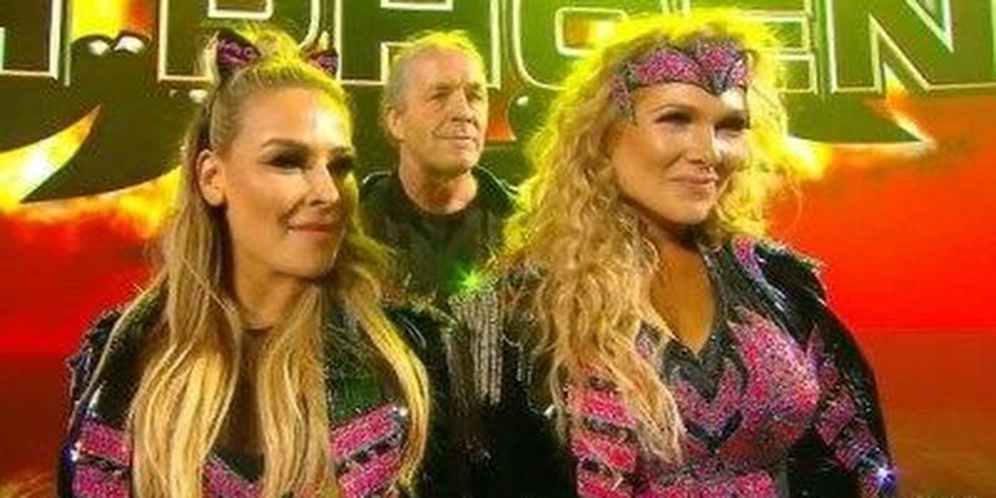 Bret Hart And Natalya And Beth Phoenix Cropped