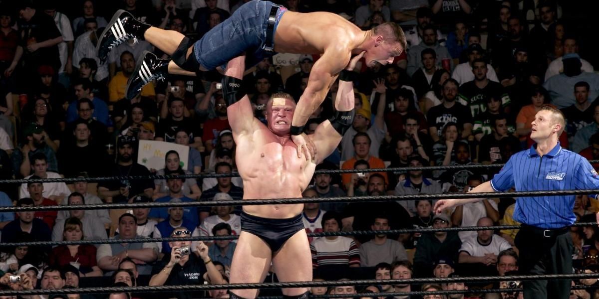 Brock Lesnar v John Cena Backlash 2003 Cropped