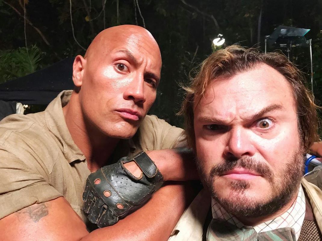 Jack Black and The Rock Jumanji