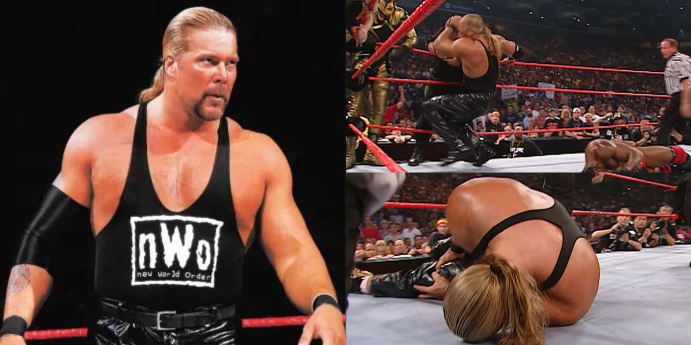 Kevin Nash Tearing Quad On WWE Raw