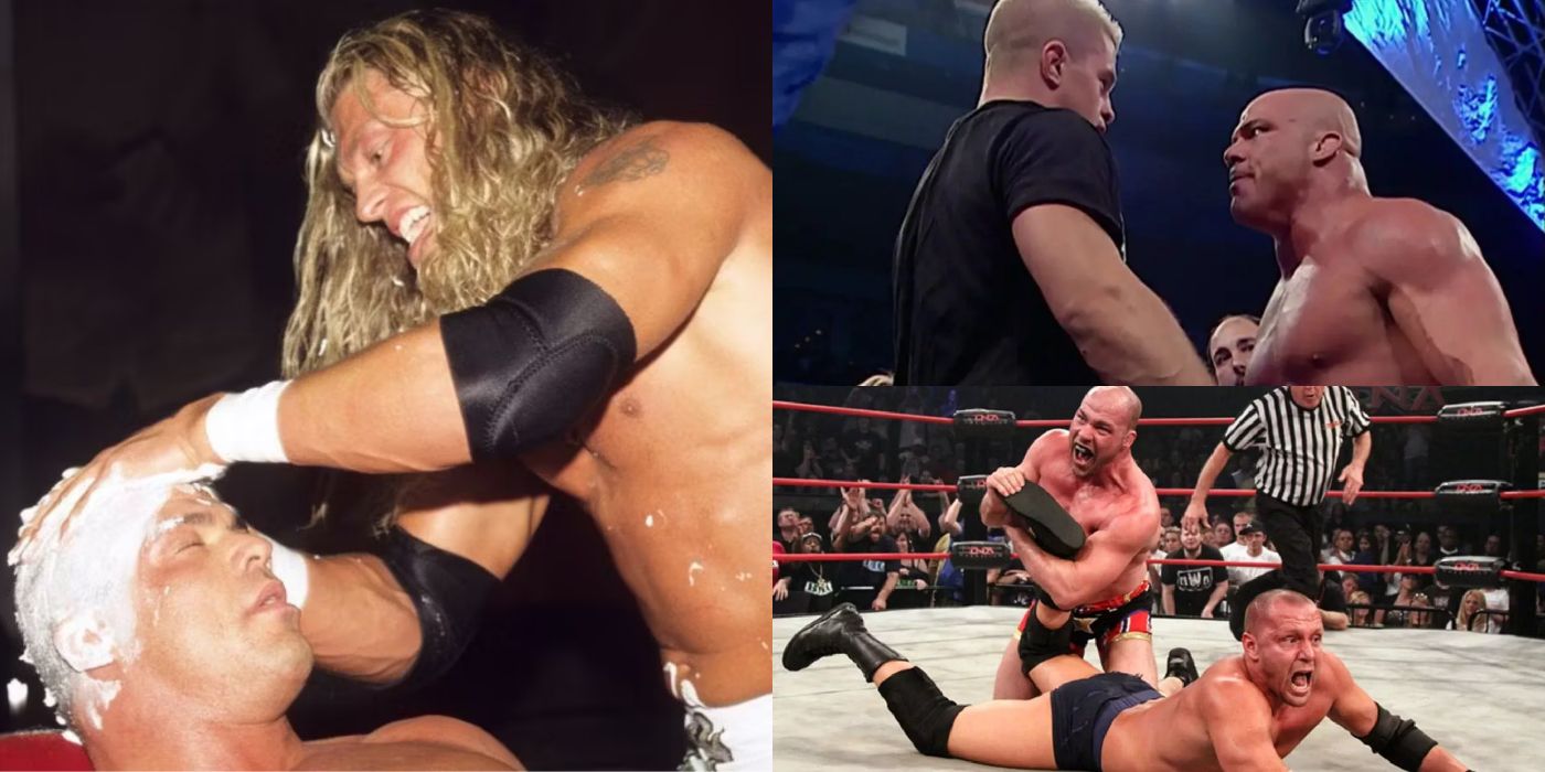 5 Wrestlers Kurt Angle Made Look Legit (& 5 He Made Look Like A Joke)