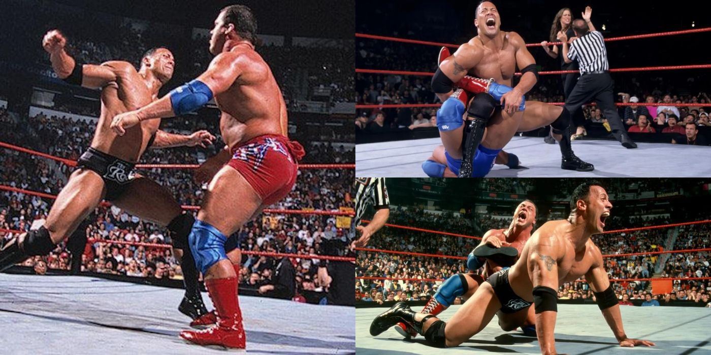 Kurt Angle vs. The Rock