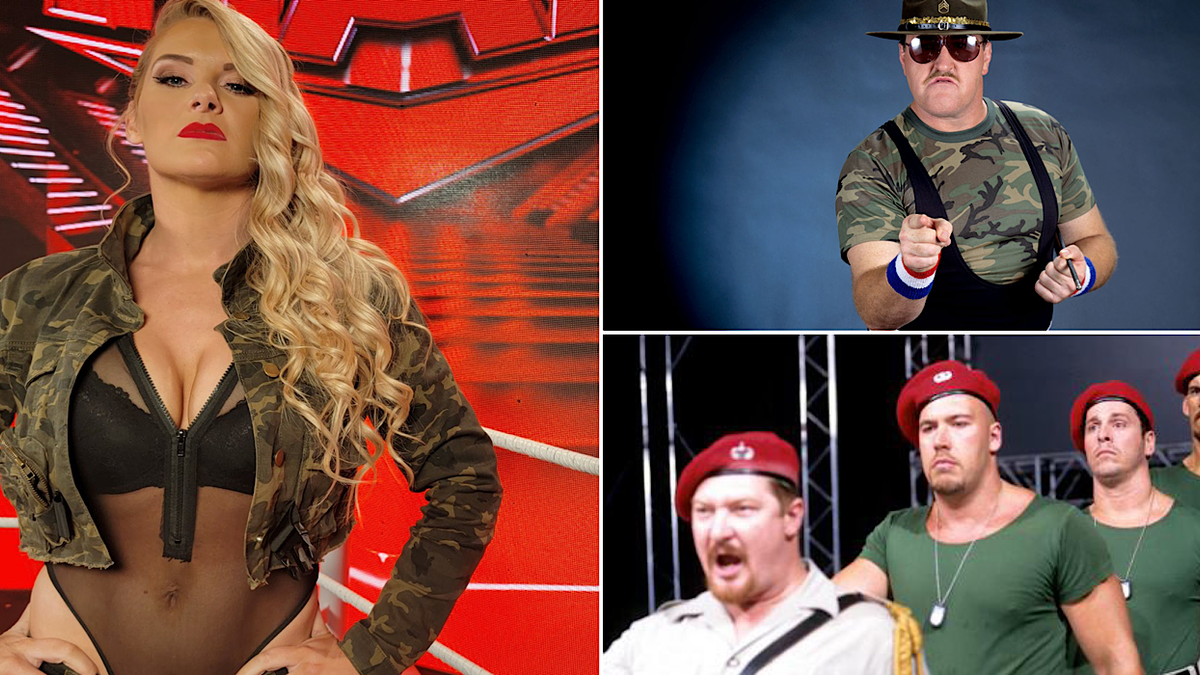 Lacey Evans & 9 Other Wrestlers With A Military Gimmick