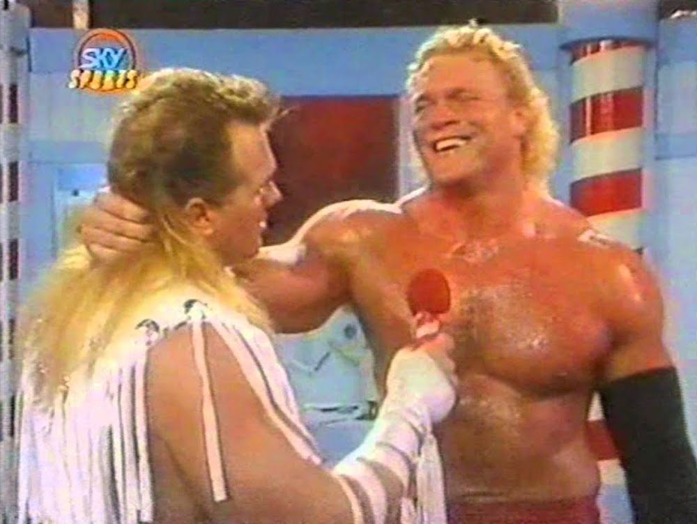 Sid Justice and Brutus Beefcake in the Barber Shop