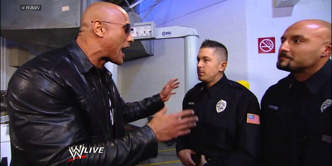 The Rock is banned from the arena 