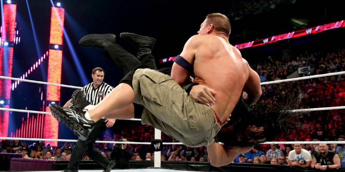 The Shield v John Cena & Team Hell No Raw April 29, 2013 Cropped