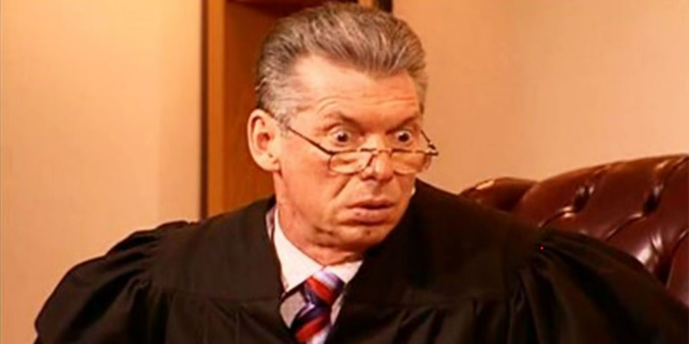 Vince McMahon as a judge