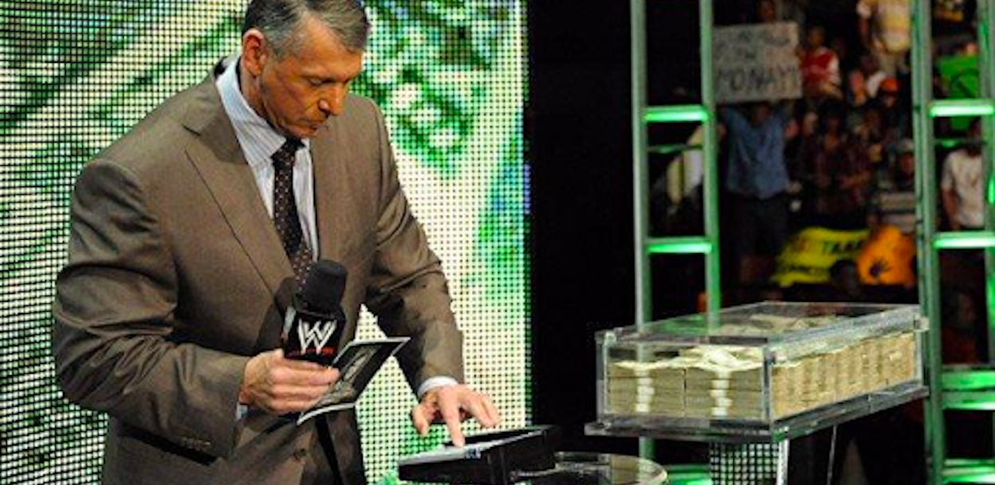 vince mcmahon and a case of money