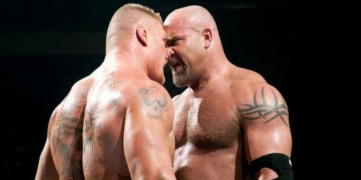 Brock lesnar vs goldberg wrestlemania 20 cut