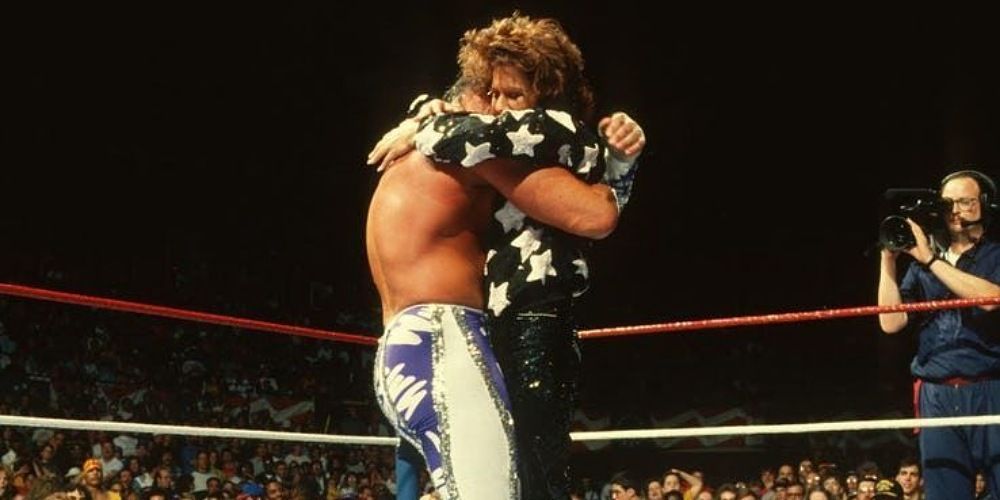 Miss Elizabeth and Randy Savage hugging