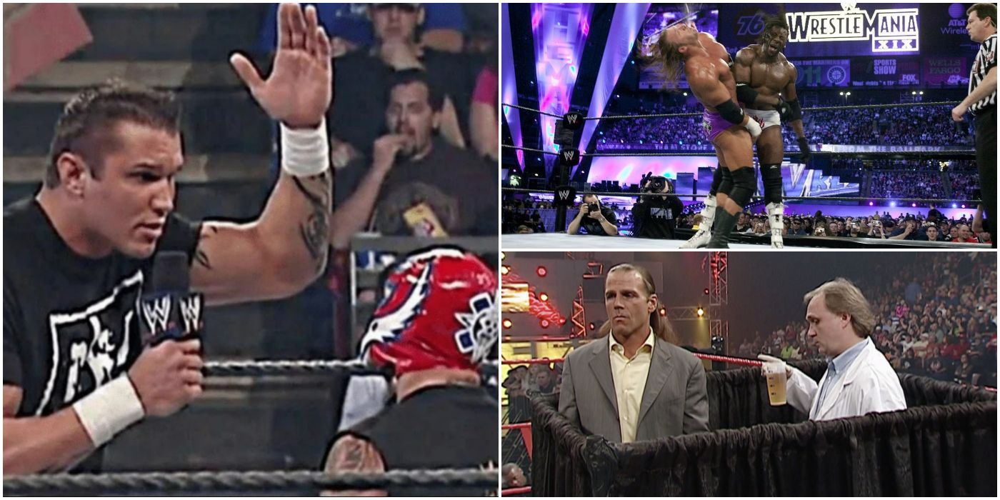 Pictures of disrespectful moments in the Ruthless Aggression Era