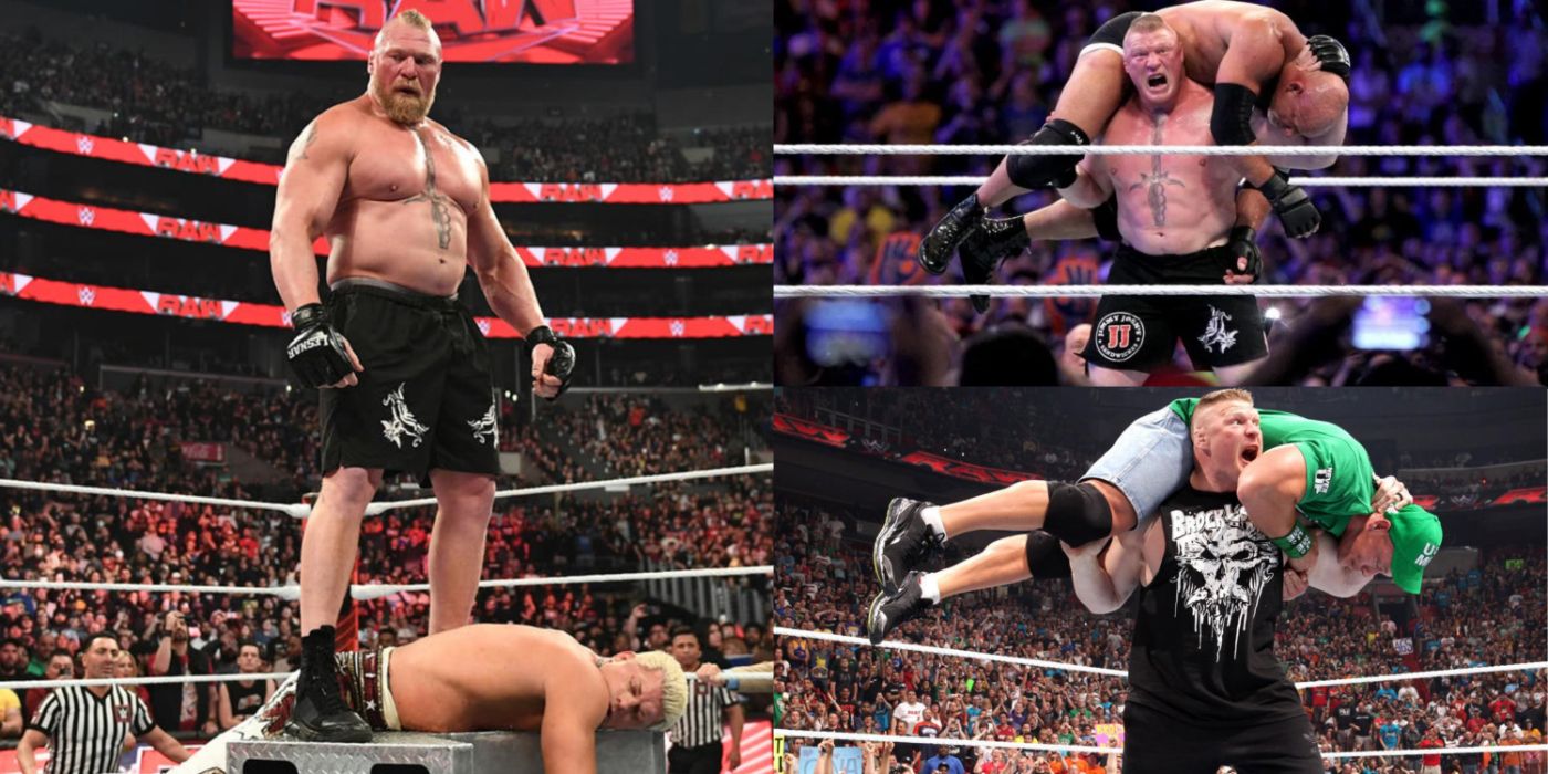 10 Best F5 Finishers Of Brock Lesnar's WWE Career, Ranked