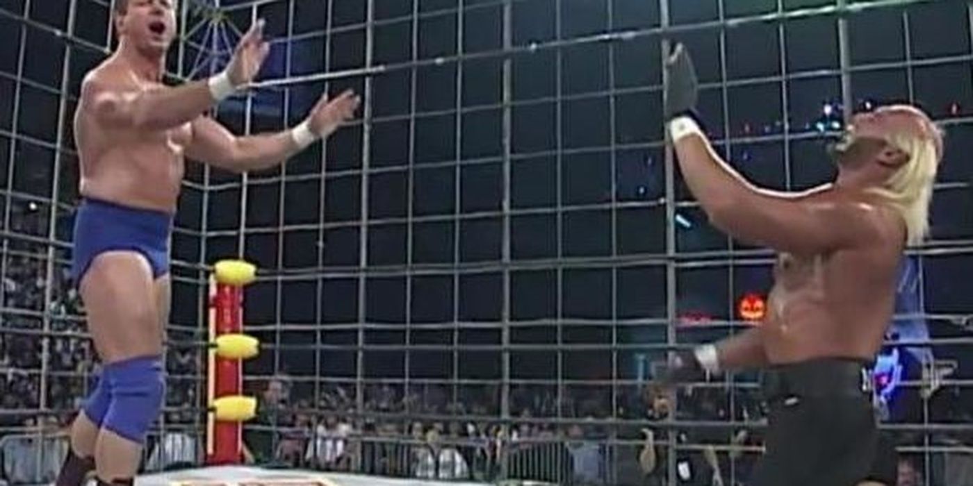 Roddy Piper Vs Hulk Hogan Halloween Havoc 1997 Cropped