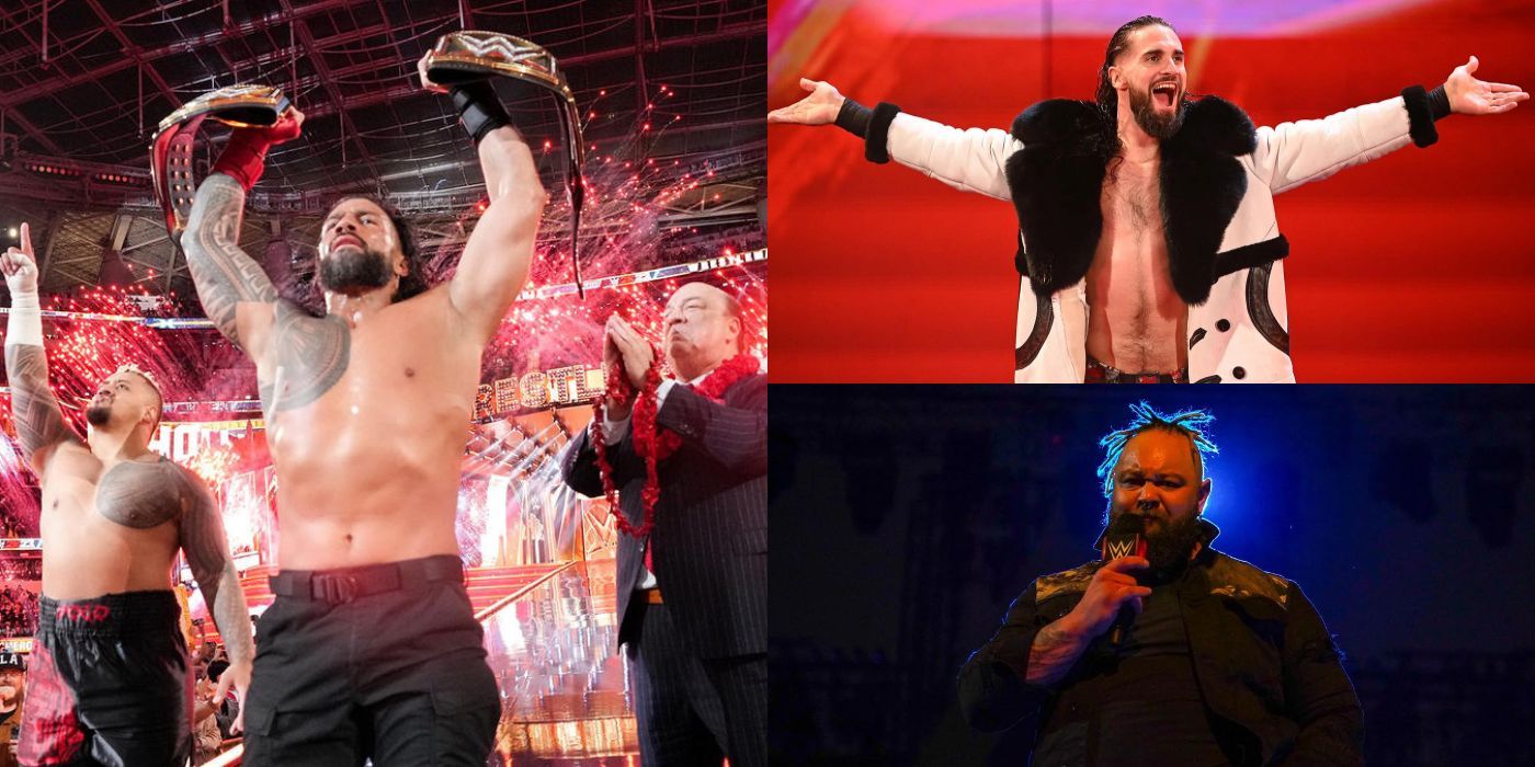 Roman Reigns, Seth Rollins, Bray Wyatt
