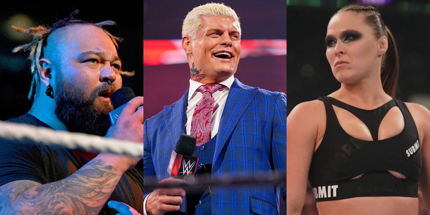 Bray Wyatt, Cody Rhodes, and Ronda Rousey WWE