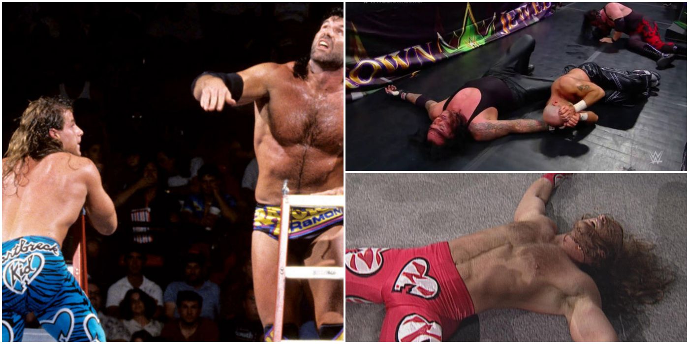 Pictures showing Shawn Michaels' botches