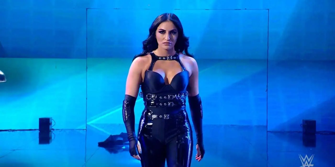 Sonya Deville walking to the ring