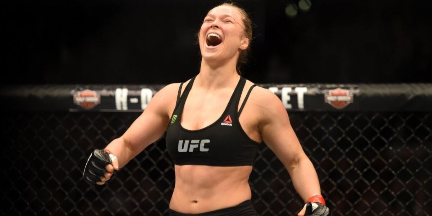 ronda rousey laughing in ufc