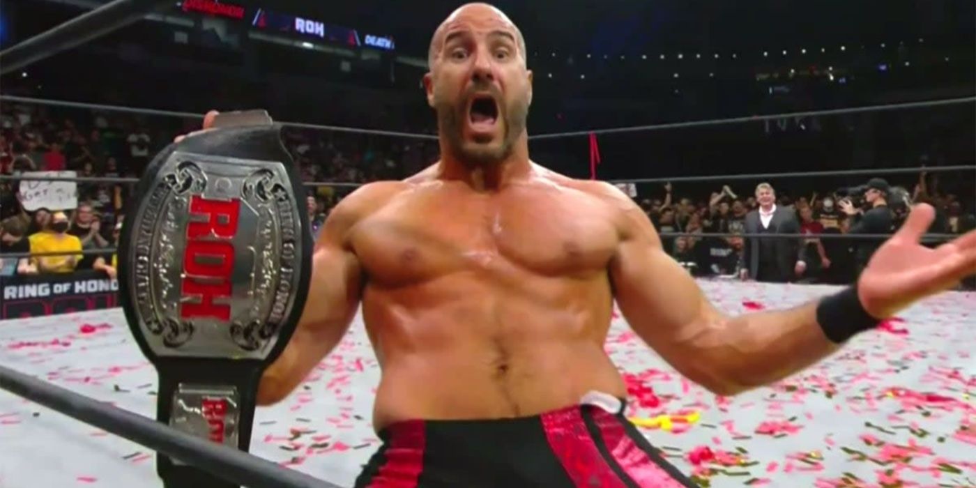 claudio castagnoli holding the roh title