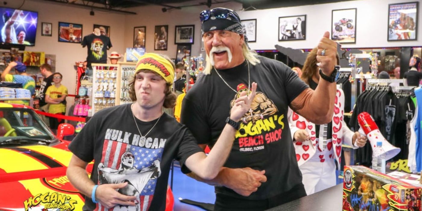 Hulk Hogan at his Hogan's Beach shop