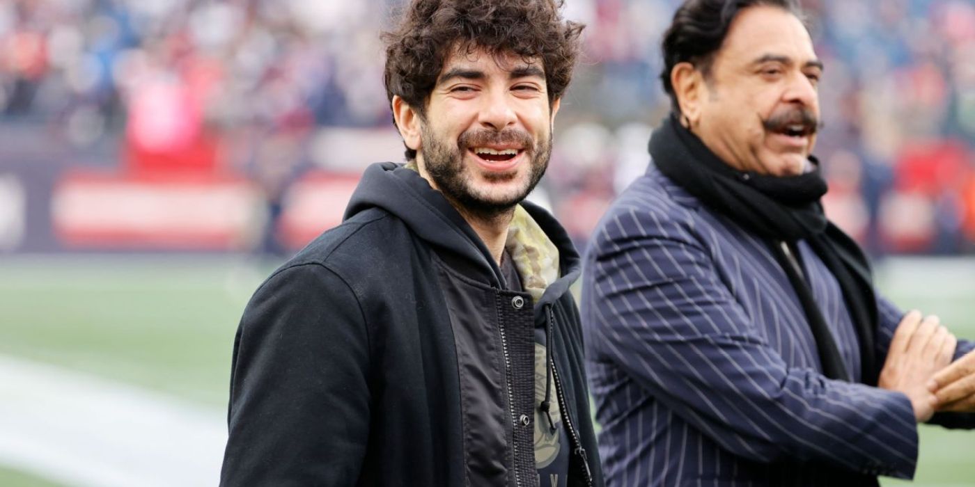 Tony Khan with his father