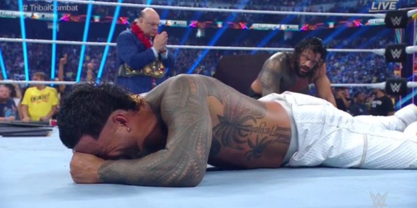 Roman Reigns Beats Jey Uso In Tribal Combat At WWE SummerSlam