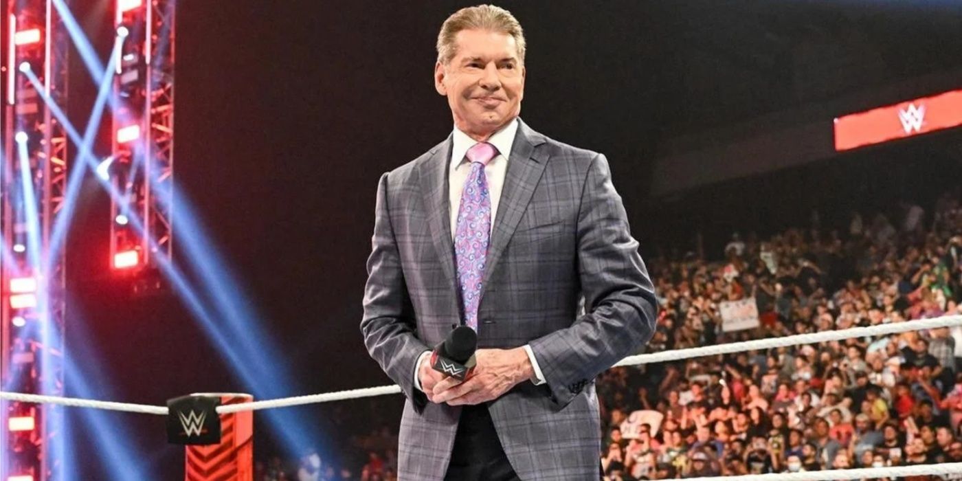 vince mcmahon standing in the ring