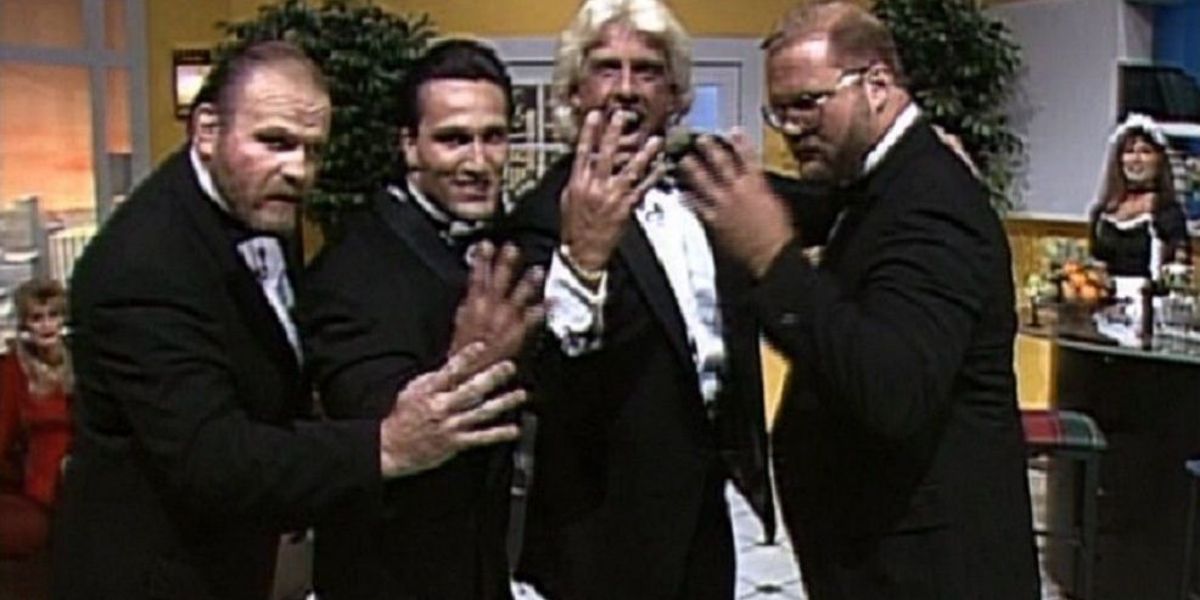 Four Horsemen: Ole Anderson, Paul Roma, Ric Flair and Arn Anderson