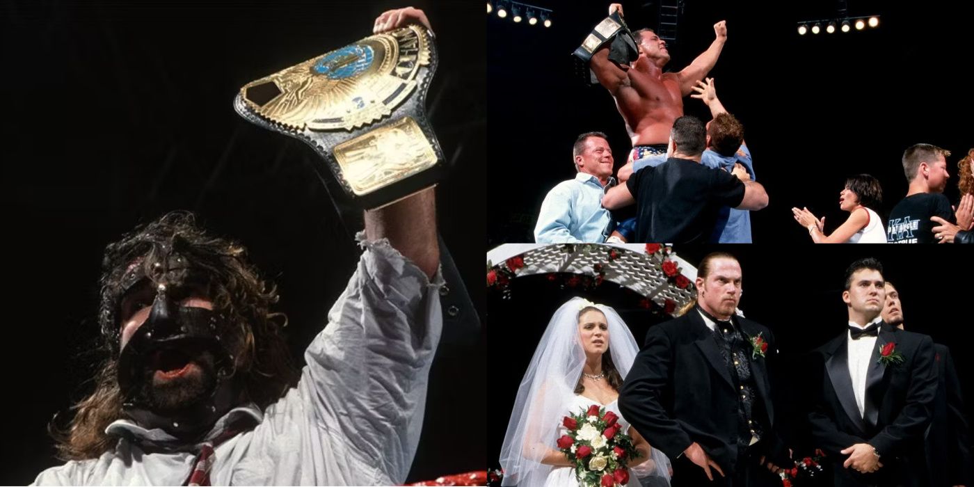 Mick Foley, Kurt Angle, Stephanie McMahon
