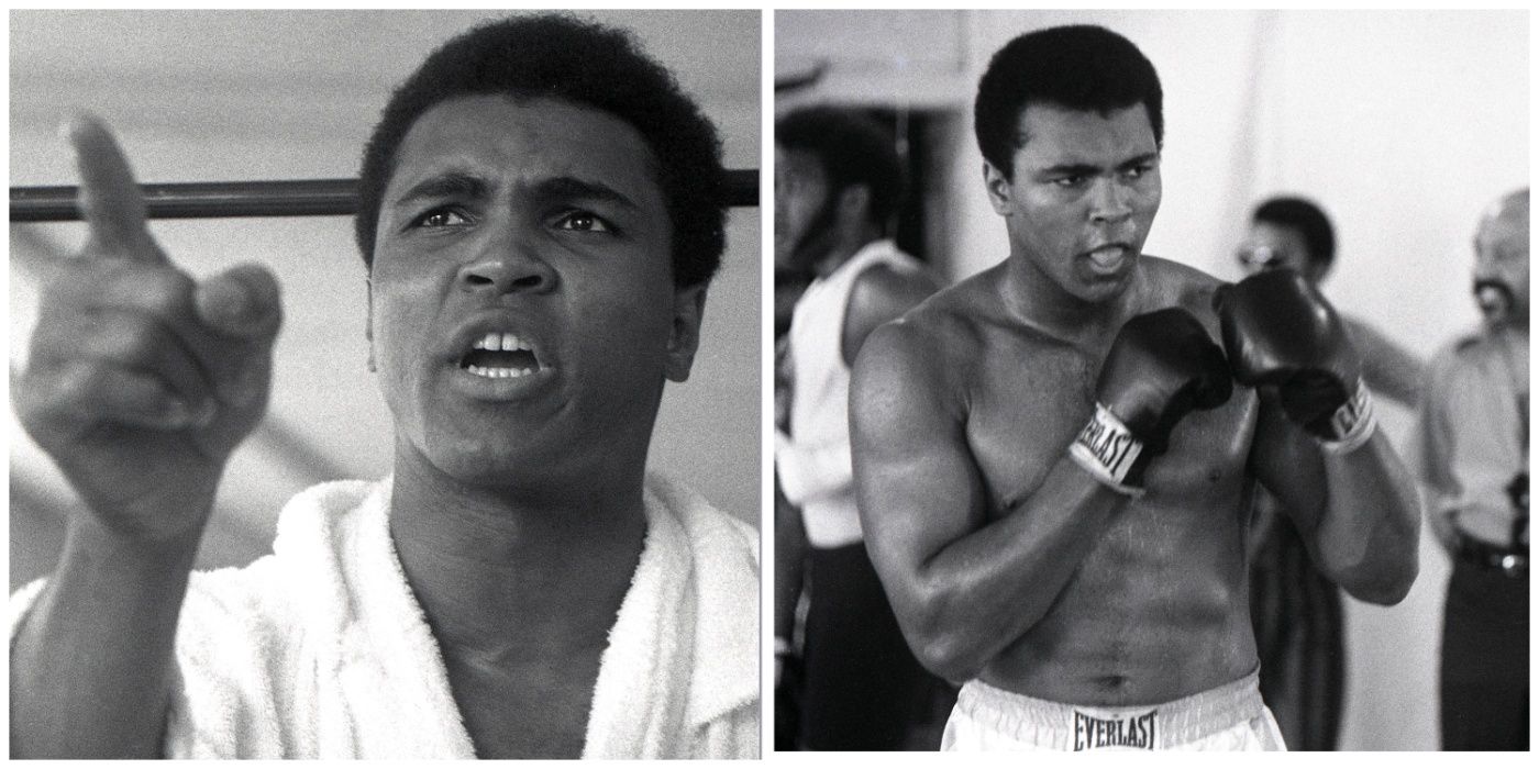 Muhammad Ali speaking and training