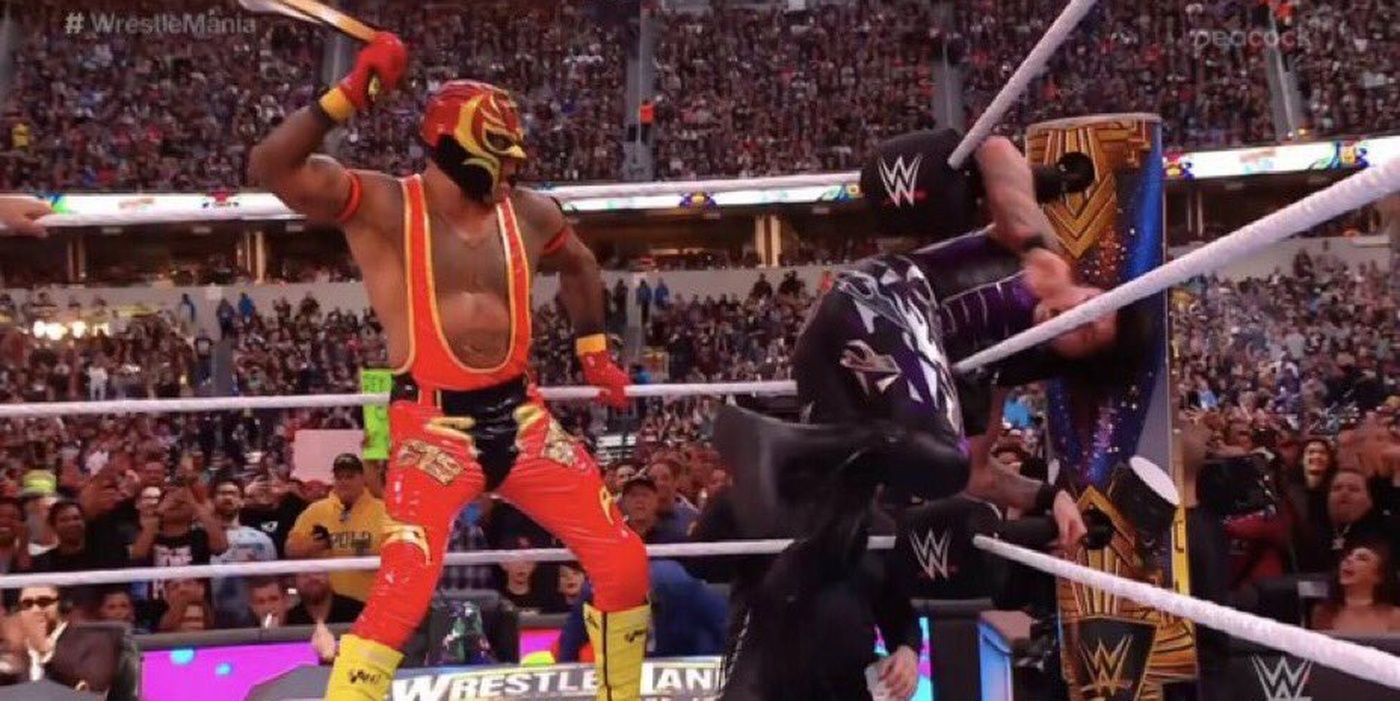 Rey Mysterio whips Dominik Cropped