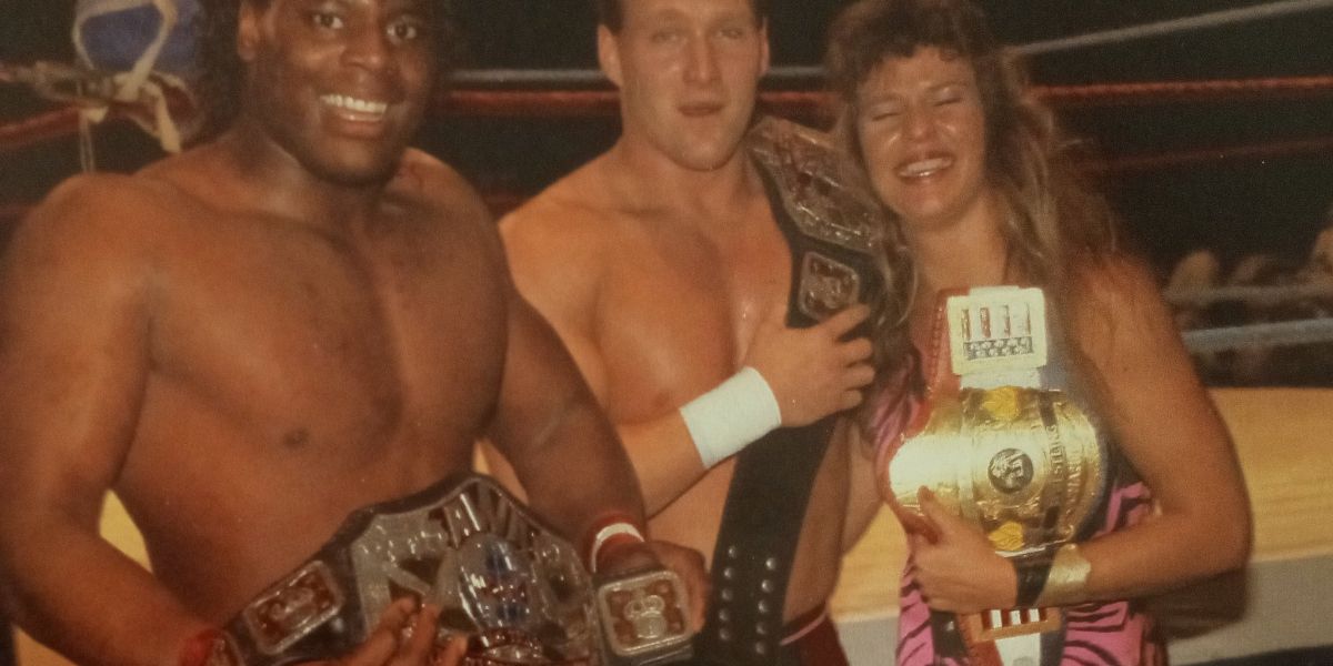 Wendi Richter with the AWA World Women's Championship