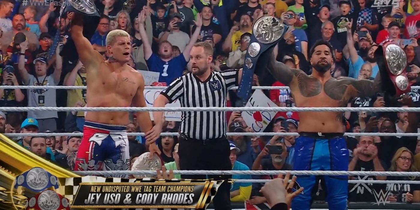 Cody Rhodes And Jey Uso Win Tag Team Gold At WWE Fastlane