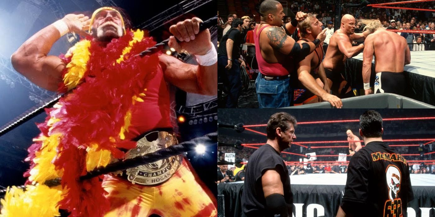 Hulk Hogan, Savio Vega, Shane McMahon, Vince McMahon