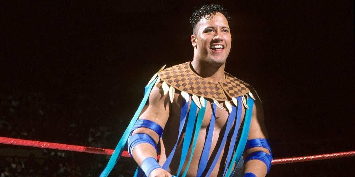 Rocky Maivia as a babyface. 