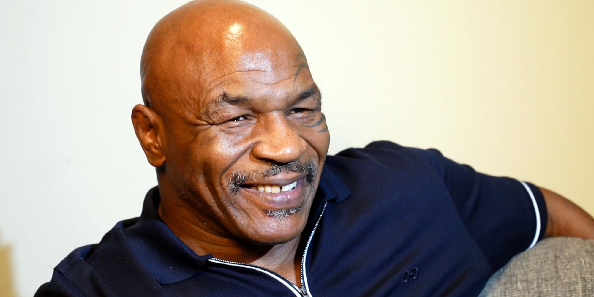 Mike tyson smiling