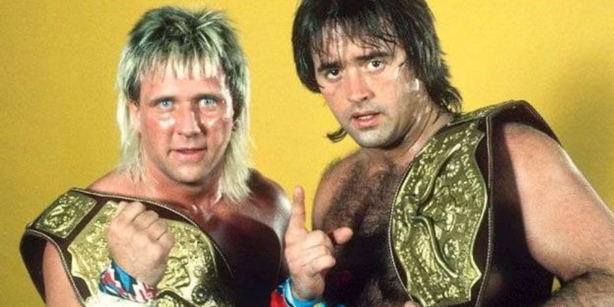 Robert Gibson and Ricky Morton as NWA tag team champions