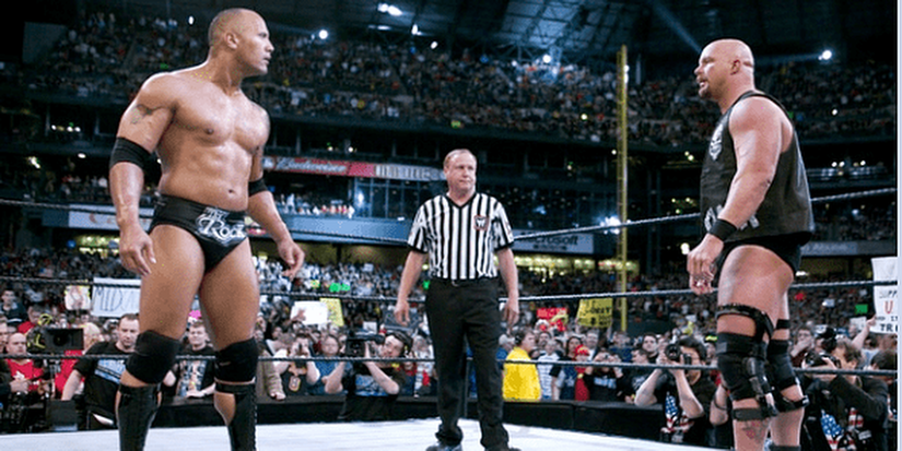 Stone Cold Steve Austin Vs The Rock WrestleMania 17 