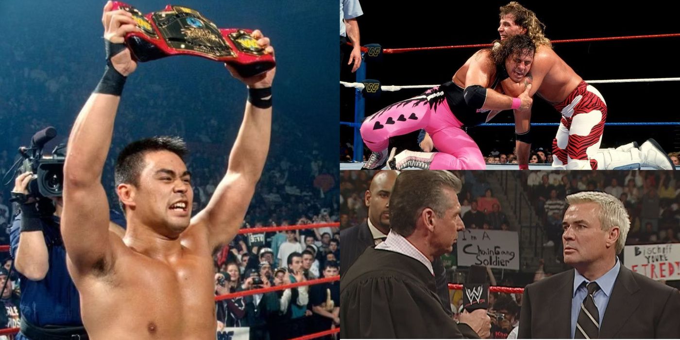 Taka Michinoku, Shawn Michaels, Bret Hart, Vince McMahon, Eric Bischoff