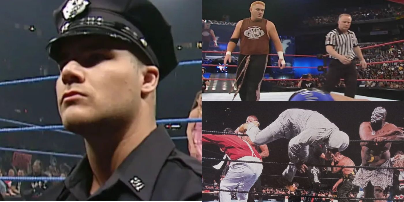 Bobby Roode, Samoa Joe and Kamala in WWE