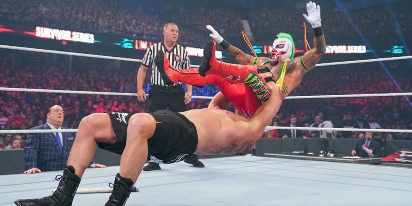 Brock Lesnar v Rey Mysterio Survivor Series 2019 Cropped