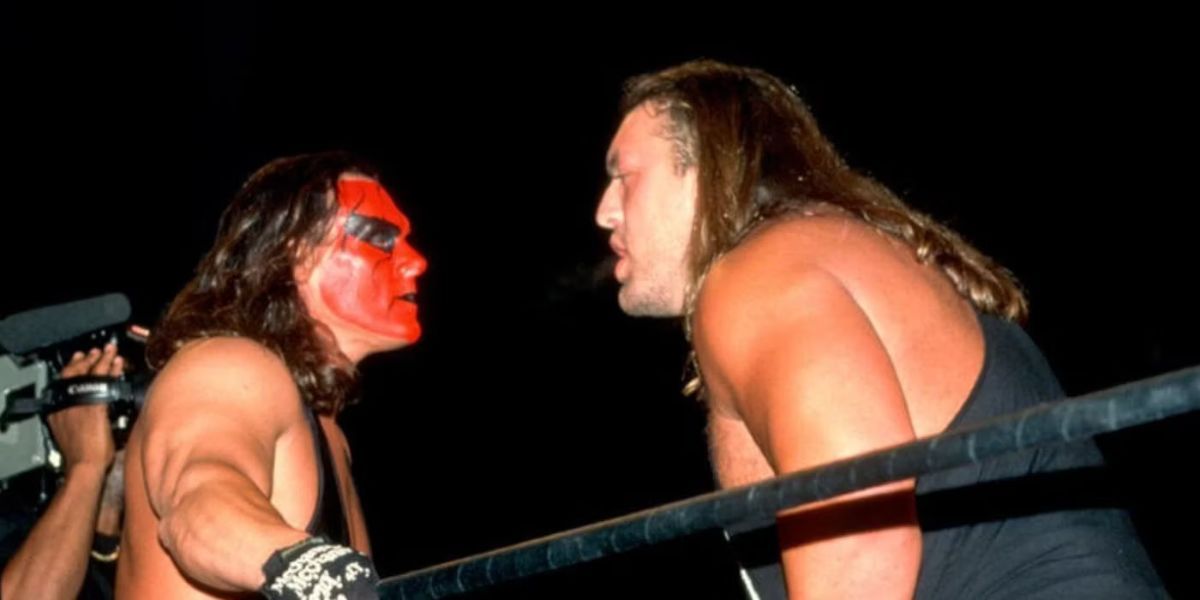 The Giant facing off against Sting